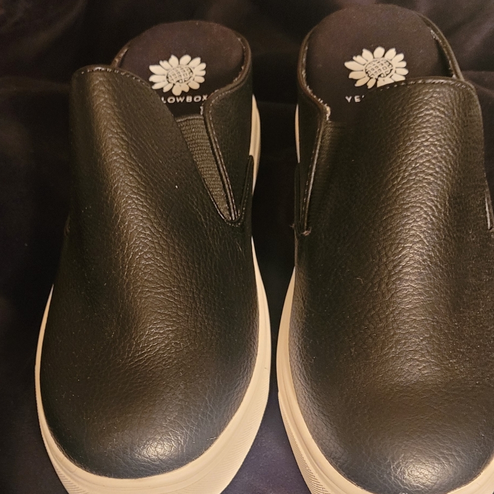 NIB, Yellowbox Black Slip On Mules/Sneakers, size 7.  Never Worn